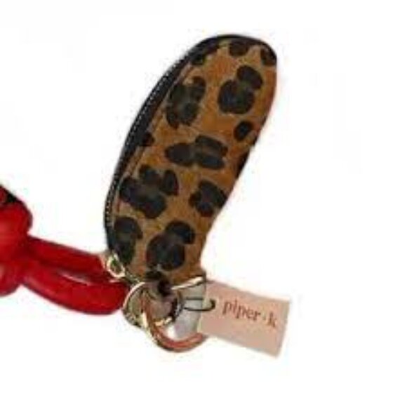 Piper K Gorgeous Leopard Mini Coin Purse Handbag Charm - Picture 2 of 3